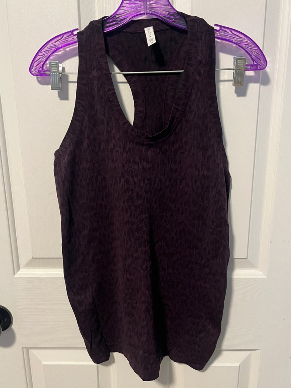 EUC Athleta Women’s Animal Print Tank - Purple - Medium